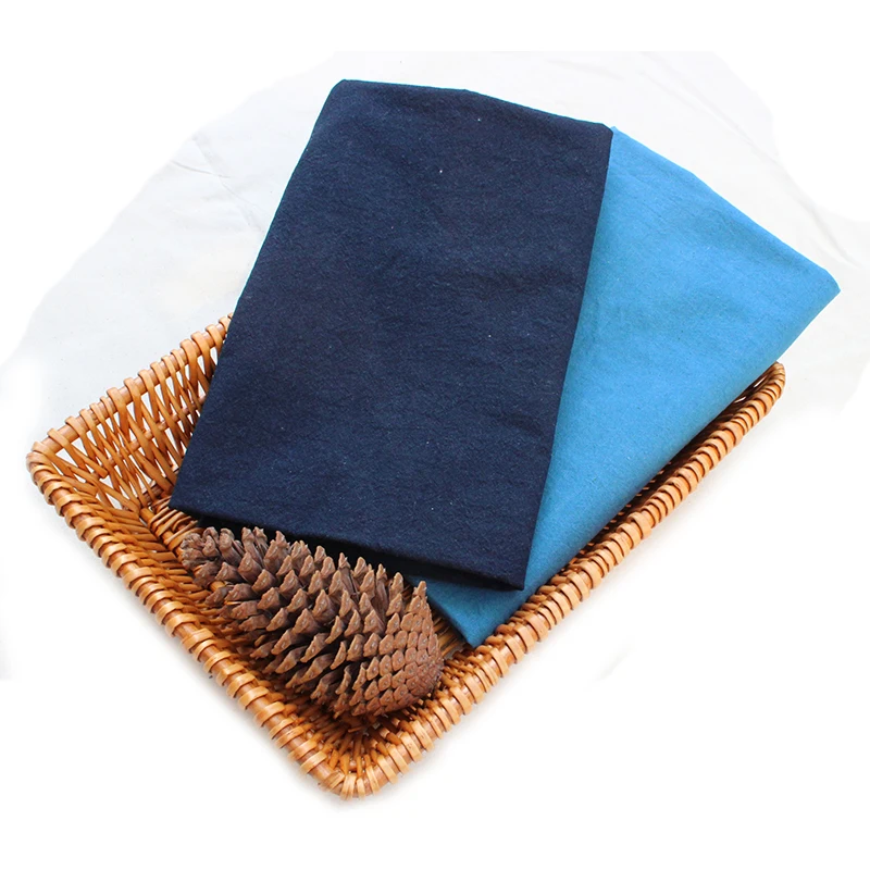 Хлопок темно-синий светло-синий Принт батик ткань китайский стиль Sashiko фабричное кружево ткань 100x115 см
