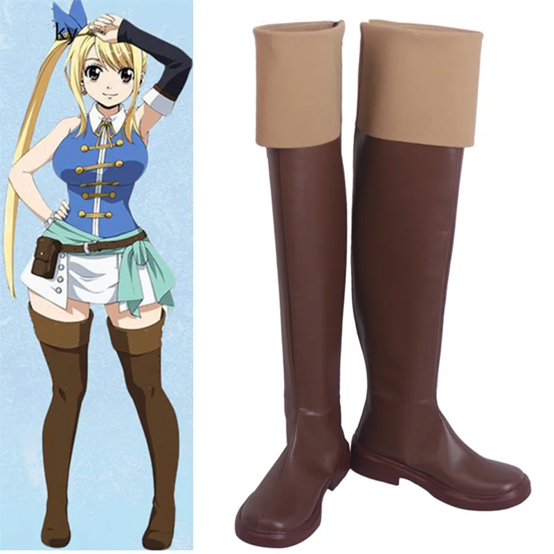 

FAIRY TAIL Lucy Heartfilia Cosplay Custom anime character FAIRY TAIL Lucy Heartfilia shoes Fashion men women cartoon shoes