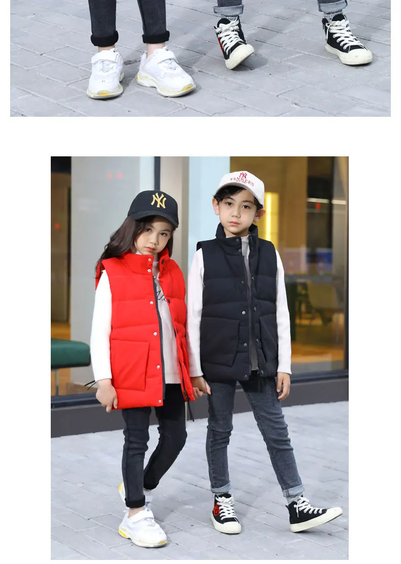 Winter Down Vest Children's Clothing Autumn and Winter New Children's Down Vest Boy Winter Vest Girl Winter Coats