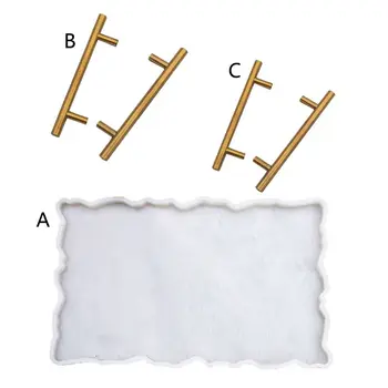 

Big Rectangle Plate Resin Mold Oversized Fruit Disc Tray Resin Mold Art Craft N58F