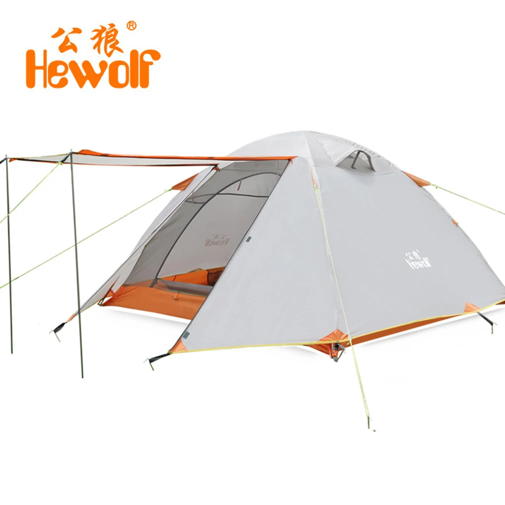 

Double Layer 3 4 Person Tents Rainproof Waterproof Outdoor Camping Tent Tourist Tent For Hunting Picnic Party Hiking Camping