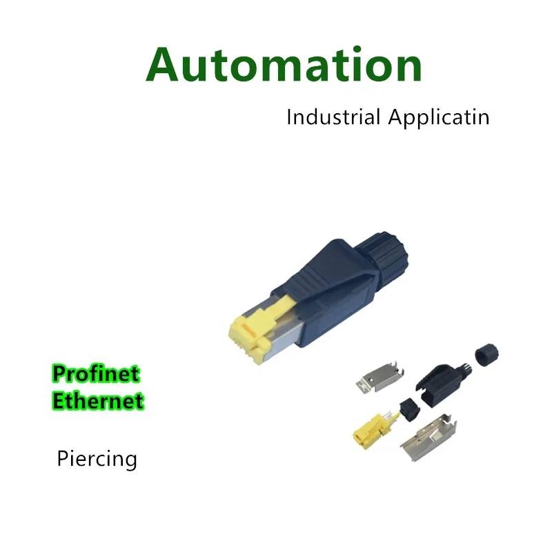 RJ45,Profinet, Ethernet, 4Pin/8Pin, Male, пирсинг, CAT5 ,CAT6 ,IP67