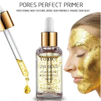 

24K Gold Base Primer Cream Moisturizing Anti-Wrinkle Primer Makeup Base Brighten Pore Concealer Primer Cream Skin Care TSLM2