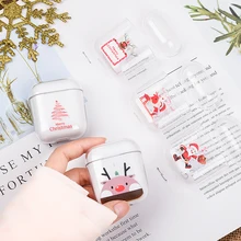 Прозрачный чехол для AirPods 1 2 беспроводных наушников, зарядная коробка, чехол для Apple AirPods one и две Защита жесткого диска, чехол