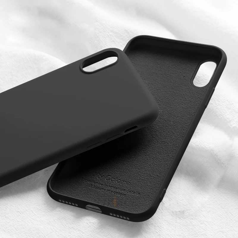 black Мягкий жидкий силиконовый чехол для xiaomi redmi note 8 pro 8 T 8t redmi 8 8a 7a note8 redmi 8 xiomi Оригинальная мягкая задняя крышка - Цвет: black