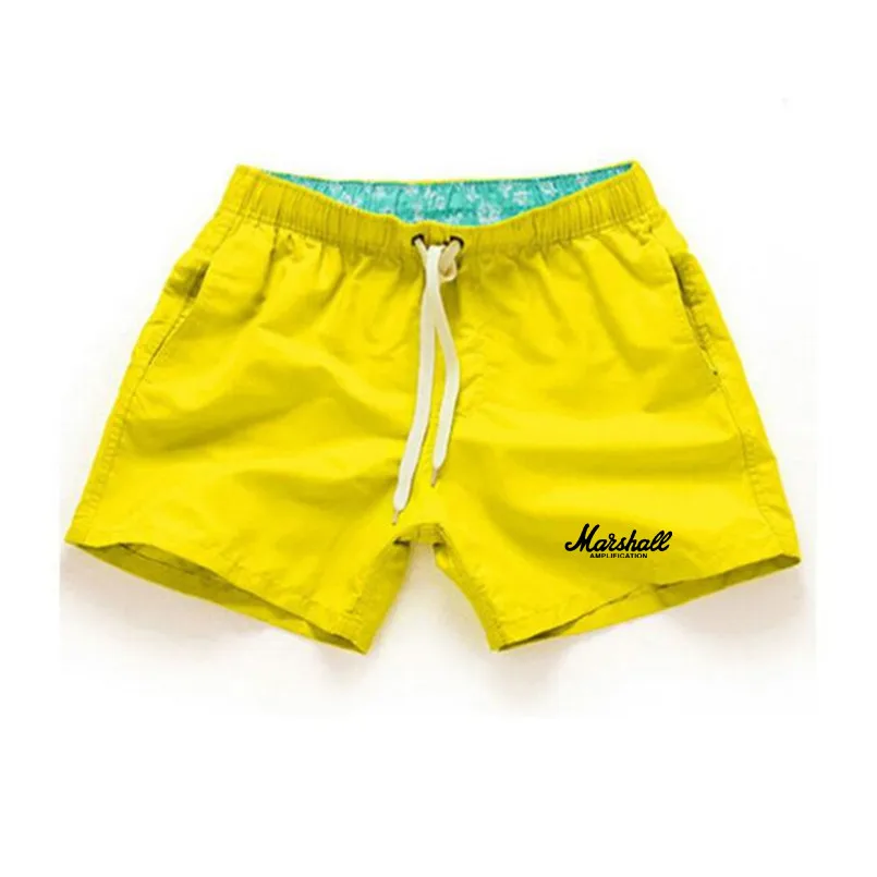 Лето хлопковый Повседневный для мужчин шорты мужские брюки пляжные короткие модные брендовые короткие брюки плюс размер мужская одежда - Цвет: yellow196