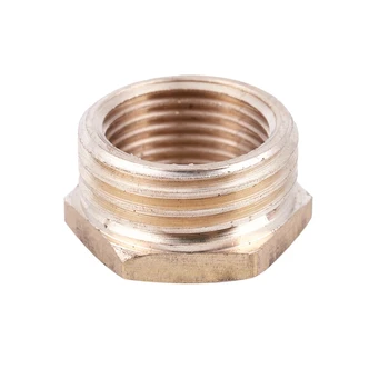 

20mm Male to 16mm Female Brass Hex Reducing Bushing Adapter Pipe Fitting Gold