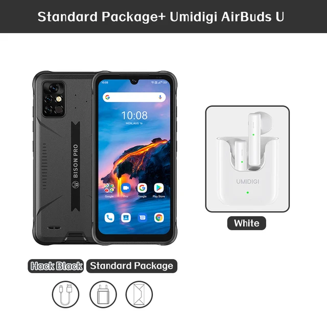 best pocophone for gaming [In Stock]Original UMIDIGI BISON Pro 4/8GB+128GB Global Version Smartphone NFC IP68/IP69K 6.3"FHD+ Screen Helio G80 48MP 5000mAh umidigi new phone UMIDIGI