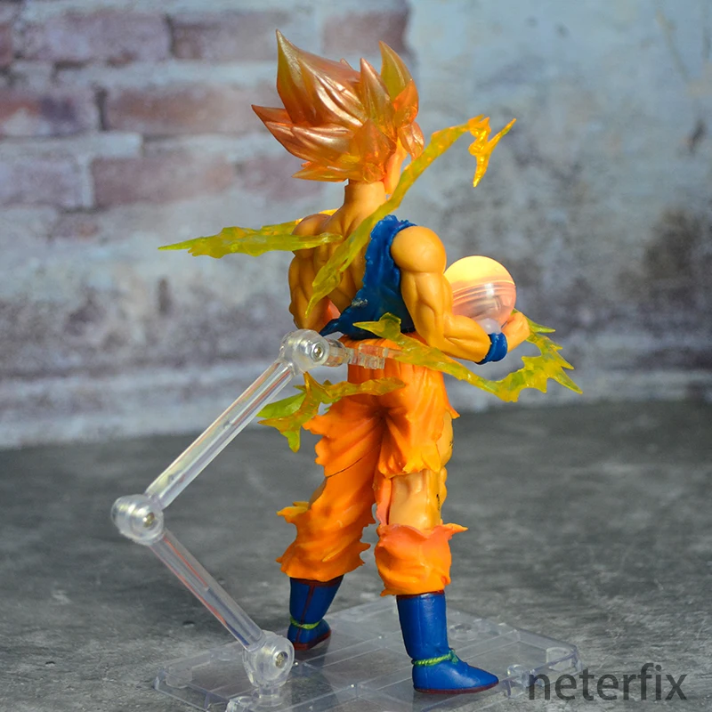 Аниме Dragon Ball Z Led фигурка Супер Saiyan Goku Фигурка Diy ночной Светильник Коллекционная