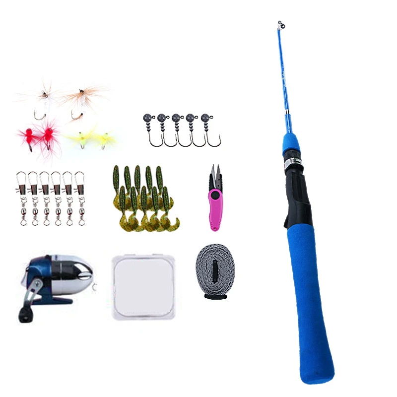 

Kids Fishing Rod and Reel Combo Kit Fishing Spincast Gear for Boys and Girls with Tackle Box Fully Equipped Blue