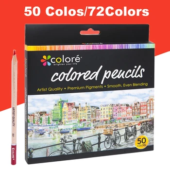 

Colore 72 Colors Colored Pencils Pre-Sharpened Pencils Set Drawing Coloring Pens Art Supplies For Drawing Sketch Art Supplies