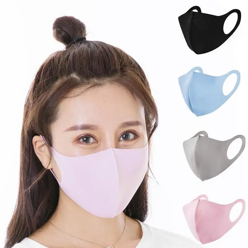 

Ice Cotton Mouth Mask Breathable Anti Dust And Nose Protection Face Mouth Mask Fashion Reusable Masks For Man Woman