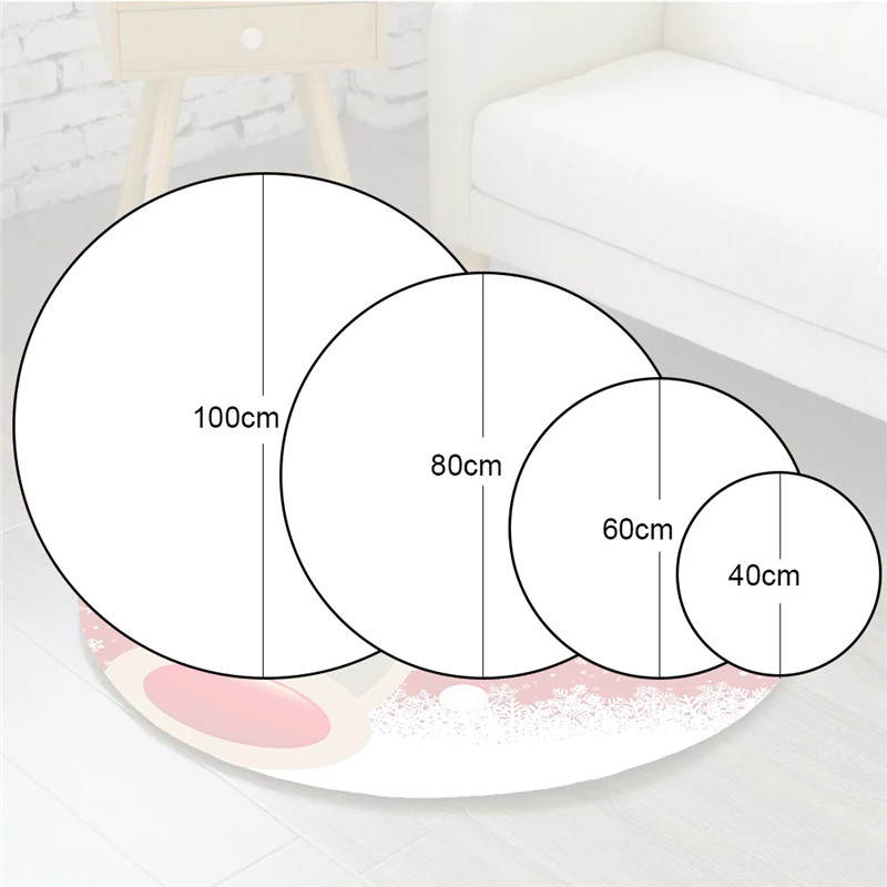 Рождественская елка, детский игровой коврик, Круглый фланелевый коврик для ванной, коврик с оленем, Санта-Клаусом, подушка для стула, ковер для гостиной