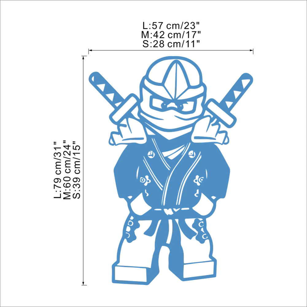 Наклейка на стену Lego Ninja наклейки для детской комнаты наклейка Виниловая Лего