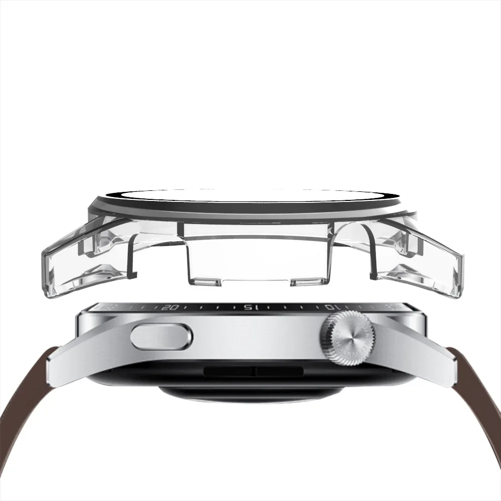 Durable Protective Case with Tempered Glass Screen Protector for Huawei Watch GT3 – All-Around Coverage