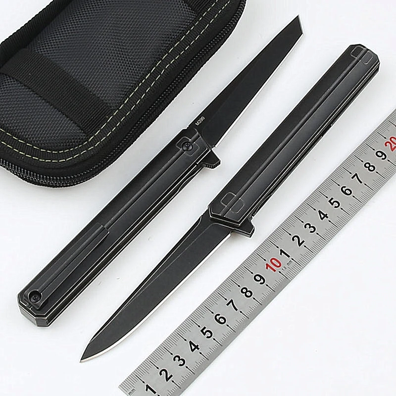 

KESIWO EDC folding knife m390 blade titanium flipper pocket camping rescue tactical pen knives gift fruit 61 HRC survival tools