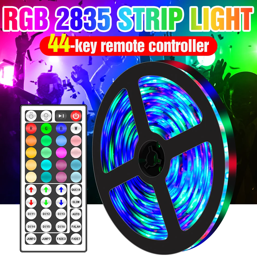 

Лента светодиодная RGB гибкая с контроллером, 12 В, 5/10/15/20 м