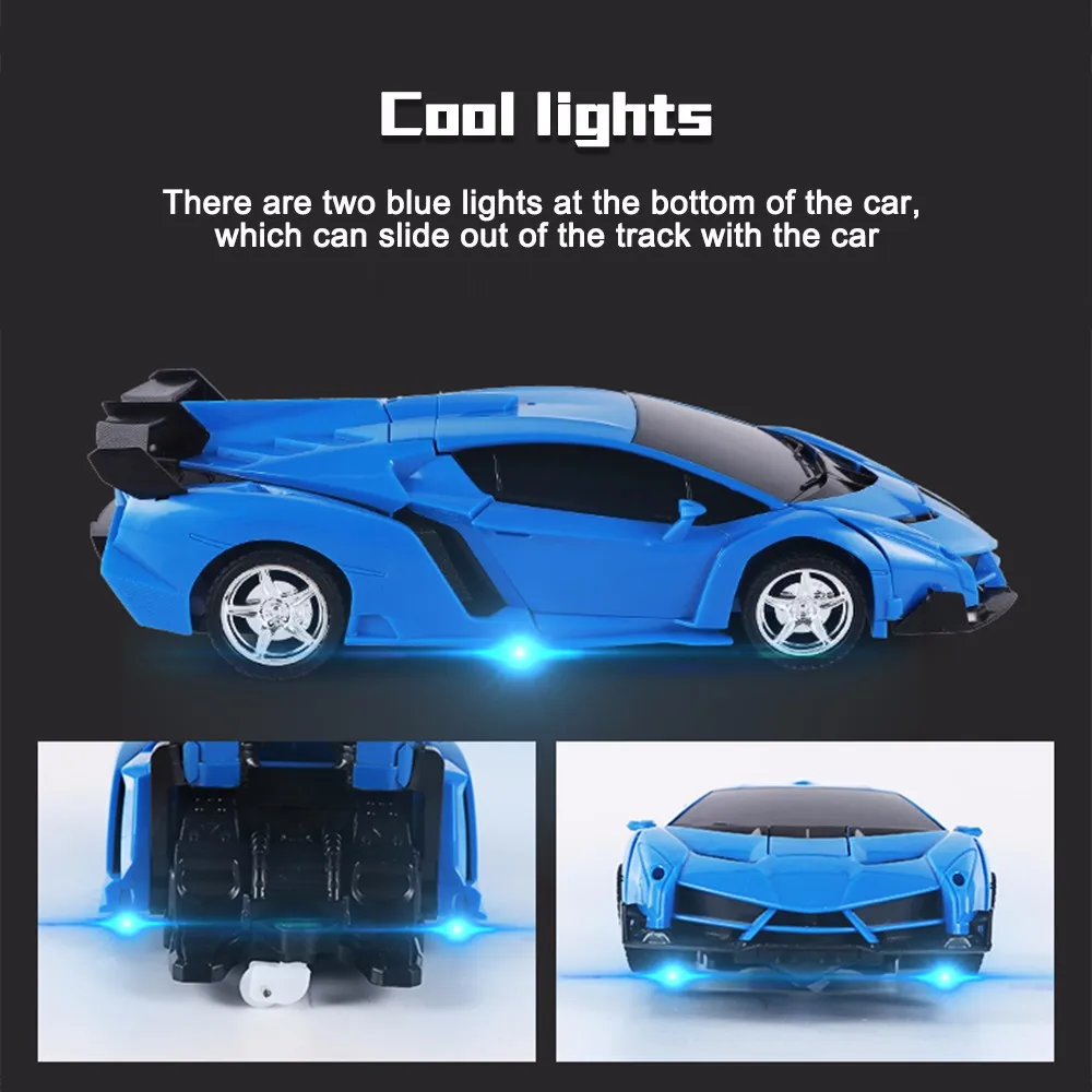 2 in 1 RC Car Deformation Robot Driving Sports Vehicle Model 118 Remote Control Car Toys Gifts For Boys (9)
