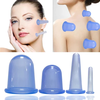 

2019 Vacuum Silicone Cupping Devices Anti-cellulite Slimming Massage Cups for Full Body Face Back Massager Cupping DC116