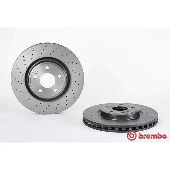 Диск тормозной передний перфорированный MB W176/W246/C117 2.2-2