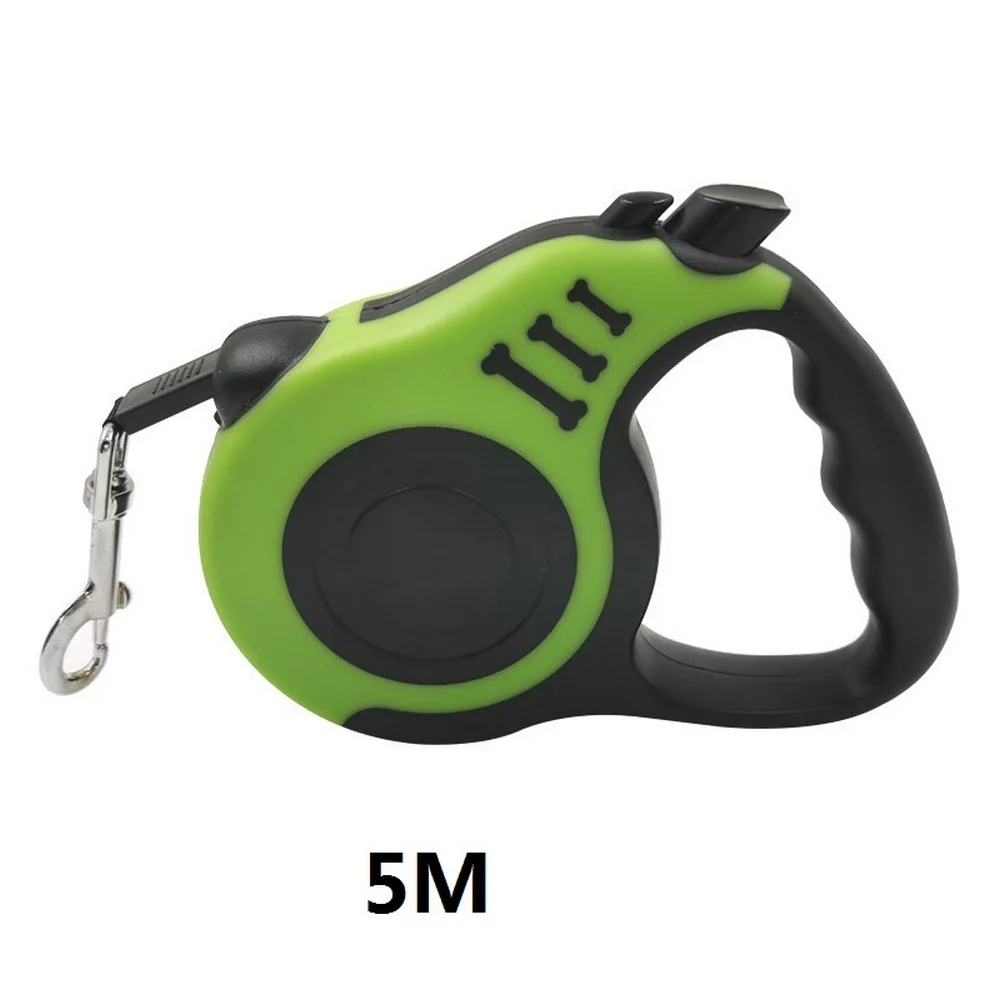 3m 5m Custom Dog Collars Auto scaling Pet Dogs Tag Collar Leash Lead