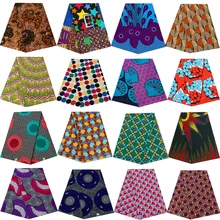 Africa Nigerian prints batik fabric real dutch wax patchwork sewing dress cloth polyester cheap price high quality Ankara tissu