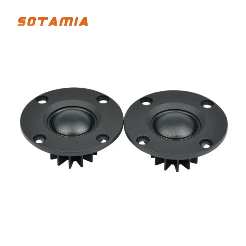 

SOTAMIA 2Pcs 52mm Mini Audio Portable Speakers High Frequency Silk Film Hifi Tweeter Sound Speaker 6 Ohm 30W Loudspeaker