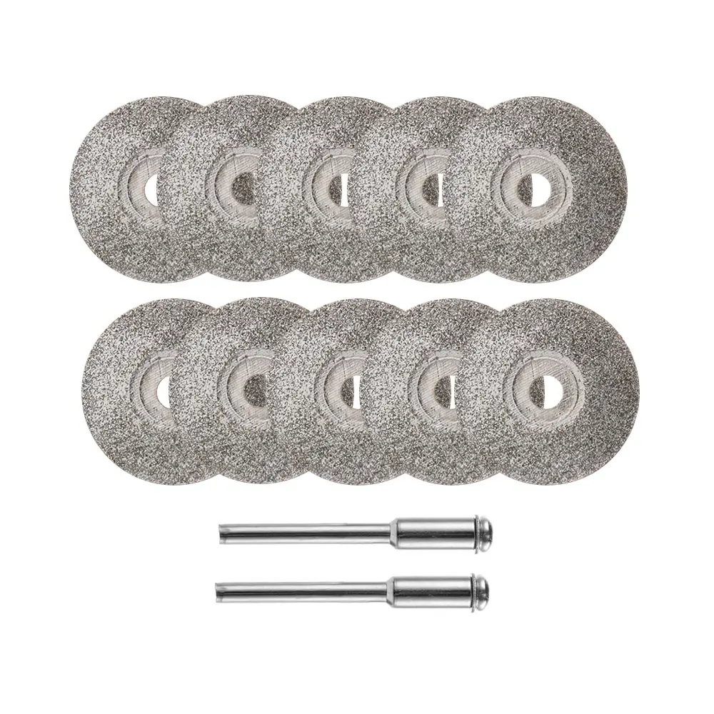 

20-50mm Diamond Cutting Discs & Drill Bit Mini Circular Saw For Rotary Tool Mini Mandrel 3.0mm Stone Blade Hand Tool