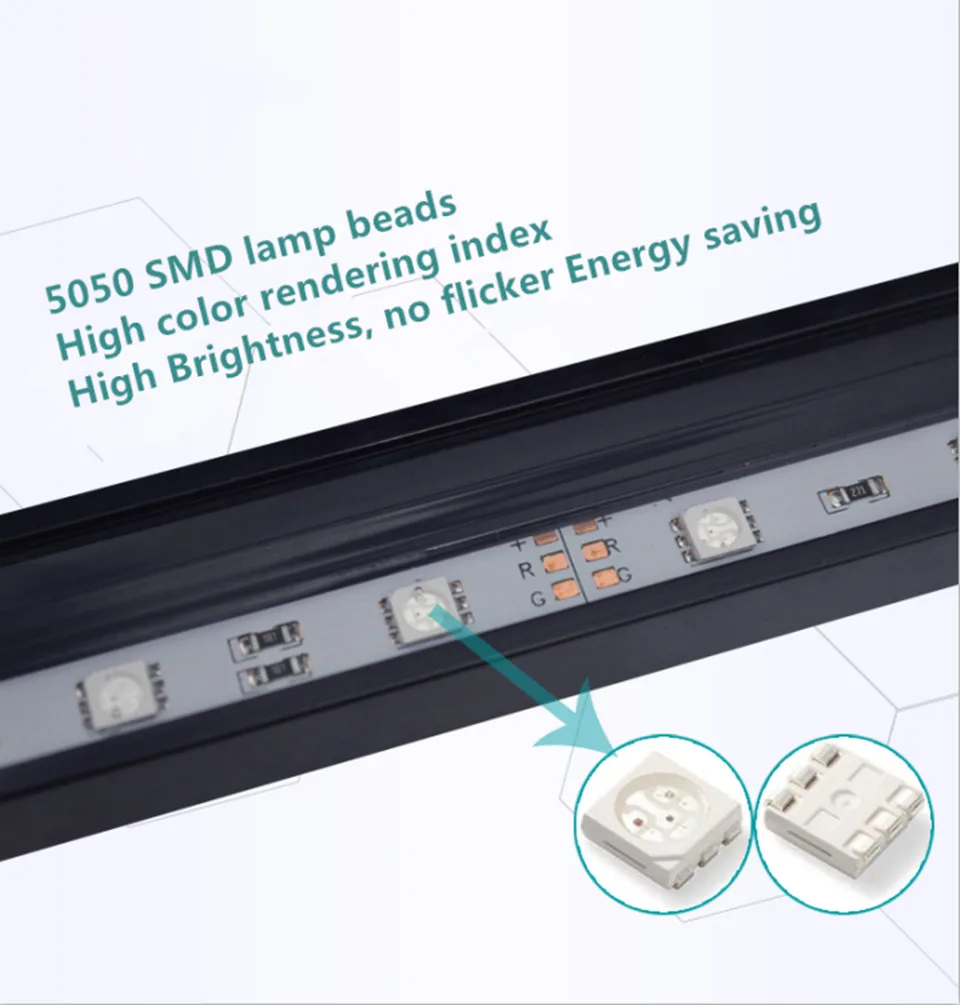 94 см пульт дистанционного управления красочная RGB SMD аквариумная воздушная