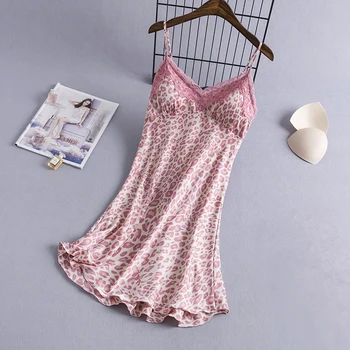 

V-Neck Nightgown Summer Womens Nightdress Sleeveless Short Dress Sexy Backless Sleepwear Spaghetti Strap Pajamas Gown Nighties