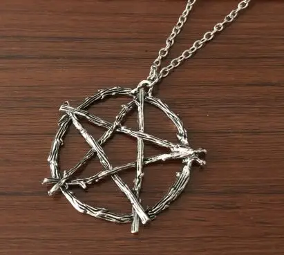 

Regalrock Hot Branch Pentagram Steampunk Gothic Jewelry Witchcraft Amulet Occult Wiccan Jewelry pendant Necklace
