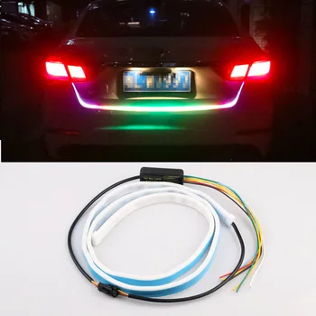 

Car LED Tail Light Colorful Tail Box Light Multi-mode Variable Light Streamer Car Rear Box Marquee