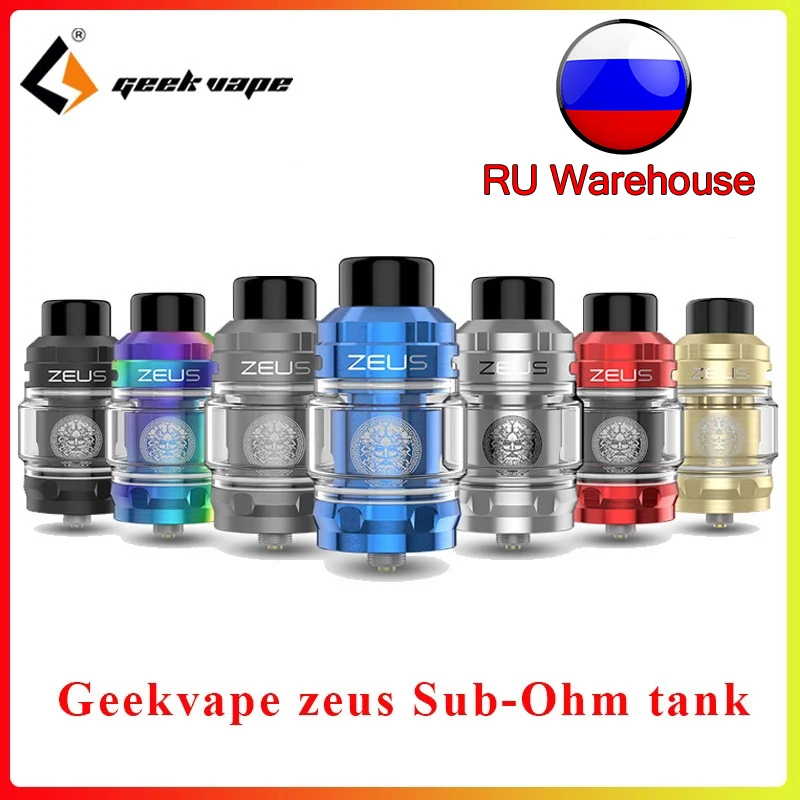 Электронная сигарета Geekvape Zeus sub ohm бак 2 мл/5 мл vape атомайзер сетка катушка и 810