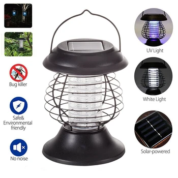 

Solar Mosquito Killer Lamps Garden Lawn Light Solar Powered LED Light Garden Mosquito Pest Bug Insect Killer Lamp