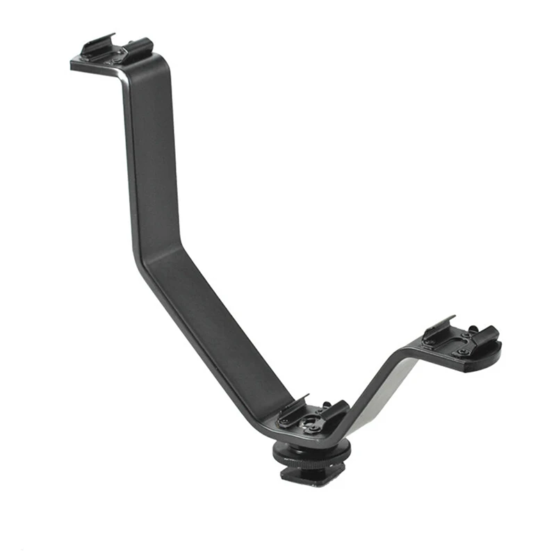 

V-Shape Triple 3 Universal Cold Shoe Mount Bracket for LED Video Light Microphone Monitor Flash DSLR Camera Camcorder Accessory