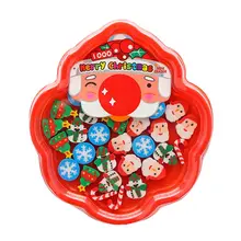 

36pcs/Box Kawaii Christmas Eraser Design Children Gift School Stationery Christmas Tree/Snowman/Snowflake Shape Rubber Supplies