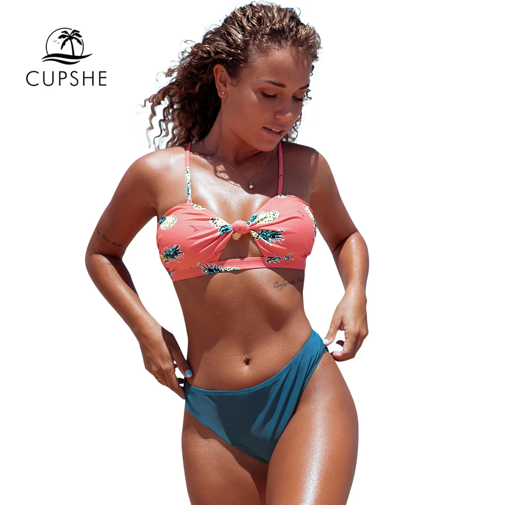 cupshe pineapple bikini
