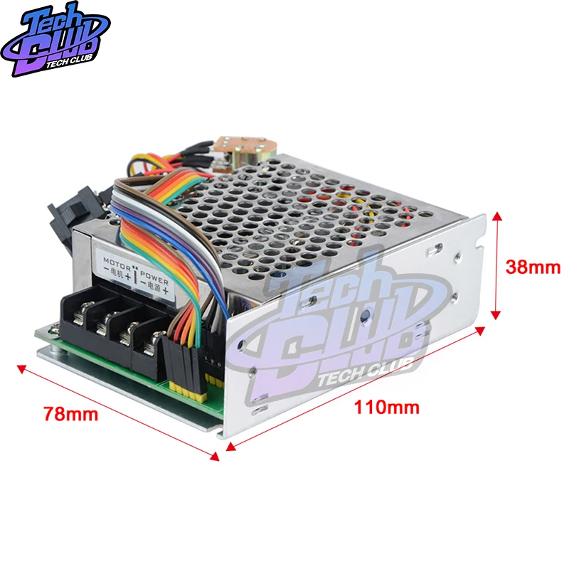 potenciômetro reversível, 0 ~ 100% ajustável, 10-55V, 60A, 12V, 24V, 48V, 2000W Max