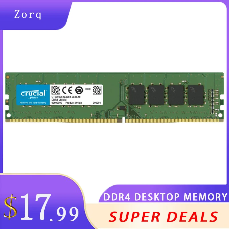 DDR4 2133 МГц 2400 2666 Настольная Память DIMM RAM 288pin 1 2 в без ECC черная плата | Компьютеры и