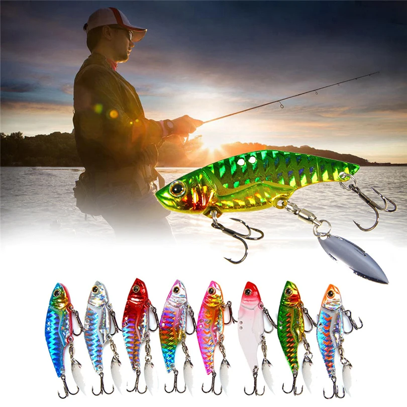  Swimming Fishing Hard Bait Crankbaits 3D Eyes Rotating Tackle 8 Colors Outdoor Fishing accessories 