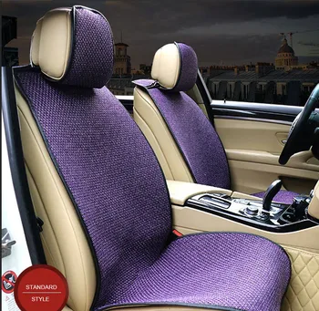

Universal Linen Fabric Car Seat Cover for opel astra j h insignia skoda octavia a7 mini cooper for car sticker auto accessories