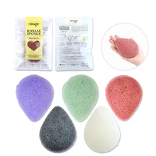 5 Colors Konjac Sponge Cosmetic Puff Face Cleaning Sponge Natural Konjac Puff Facial Cleanser Tool Wash Flutter
