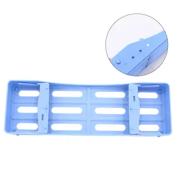 

Dental Sterilizer Rack Dental Plastic Sterilization Rack UsefulSterilization Box Disinfection Tray For 3 Tools Storage Rack
