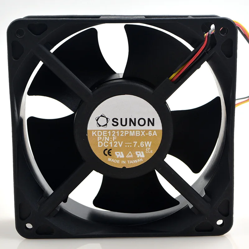 Создан для Sunon 12038KDE 1212 PMBX-6A1V7.6W12cm осевой вентилятор рассеивания тепла