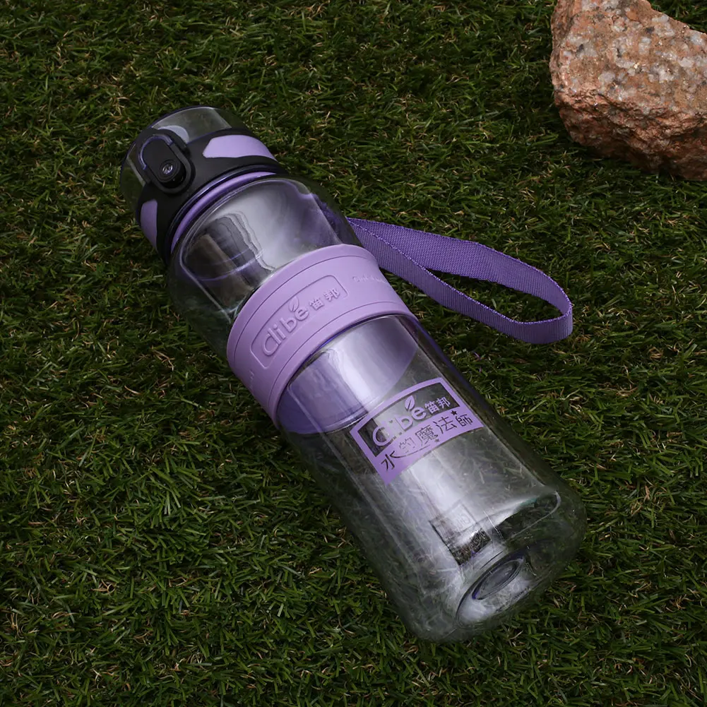 small purple Спорт на открытом воздухе 600 мл/1000 мл бутылка для воды чашка для бейсболка для езды и походов - Цвет: small purple