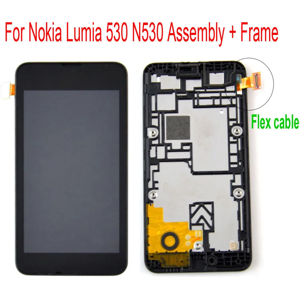 WEIDA " для Nokia Lumia 530 N530 ЖК-дисплей кодирующий преобразователь сенсорного экрана в сборе рамка с RM-1017 инструментов