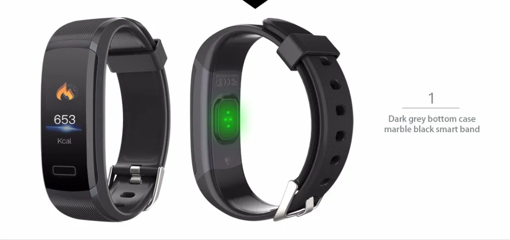 Hot new GT101 color screen smart bracelet heart rate sports bracelet sleep monitoring step waterproof