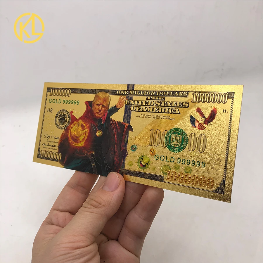 Памятная монета нового типа Америка президент 1000000 долларов США золотой Трамп