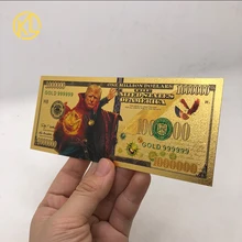 Mais tipos américa moeda comemorativa presidente 1000000 dólares dos eua ouro trump moeda nós confiamos na coleção de ouro e presente