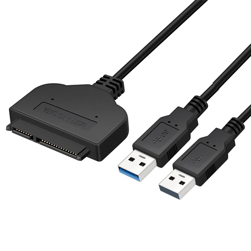 USB3.0 to SATA Высокоскоростной Кабель-адаптер 22 Pin для 2,5 дюймового жесткого диска/SSD ноутбука с дополнительным питанием